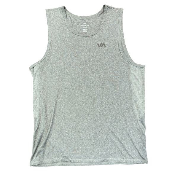 RVCA VA Men’s Tank Top XXL Gray Sleeveless Athletic Performance Shirt - Picture 1 of 8